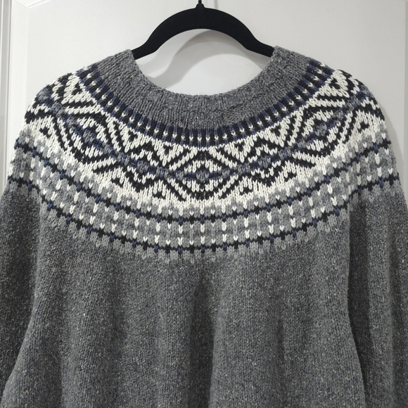 Vintage G H Bass Fair Isle Knit Pullover Sweater. Men's S, Cotton Acrylic Wool - Picture 8 of 11